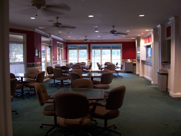 View of our clubhouse room from the pro shop.